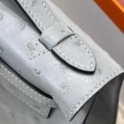 wholesale quality hermes ostrich blue glacier phw